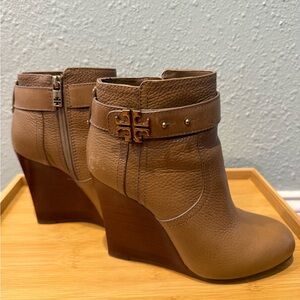 Tory Burch Elina Wedge Ankle Booties